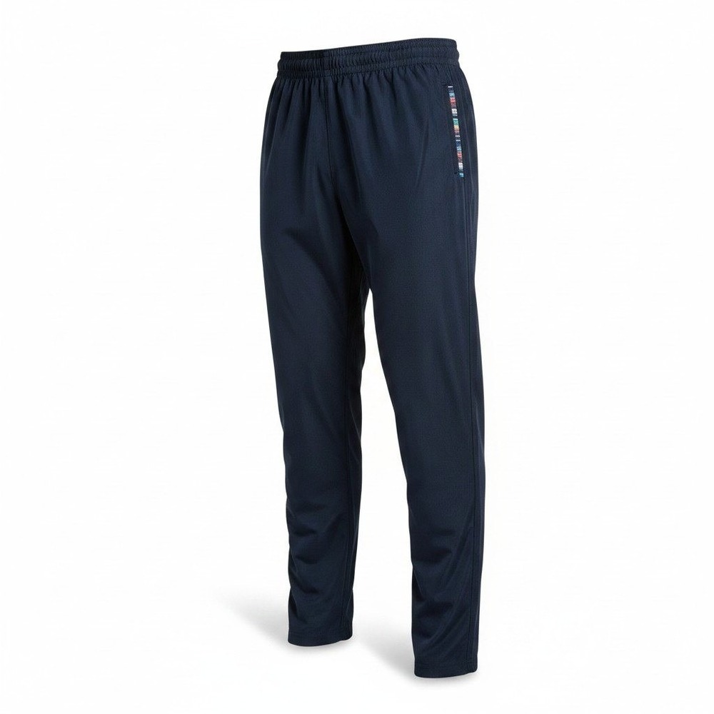 Wowie Mens Black Joggers Size M Tall Woven‎ Trim Elastic Waist Tapered Pants